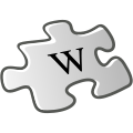 Puzzle-piece with a letter W