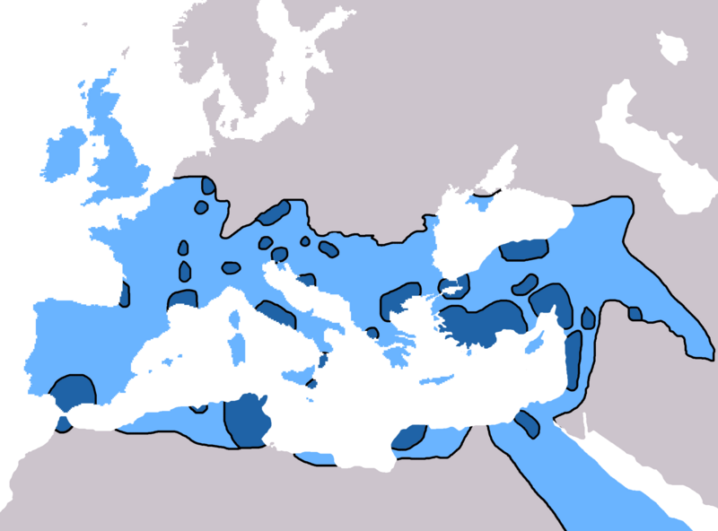 File:Spread of Christianity to AD 600 - Atlas of World History.png