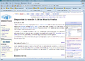Firefox showing the Spanish Wikinews