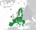 English: The EU within Europe Français : L'UE en Europe Latina: Unio in Europa Polski: Położenie Unii Europejskiej w Europie Português: União Europeia na europa Scots: The EU within Europe