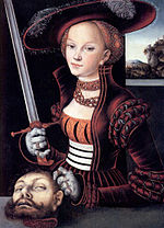 Judith mit dem Haupt der Holofernes von Lucas Cranach dem Älteren