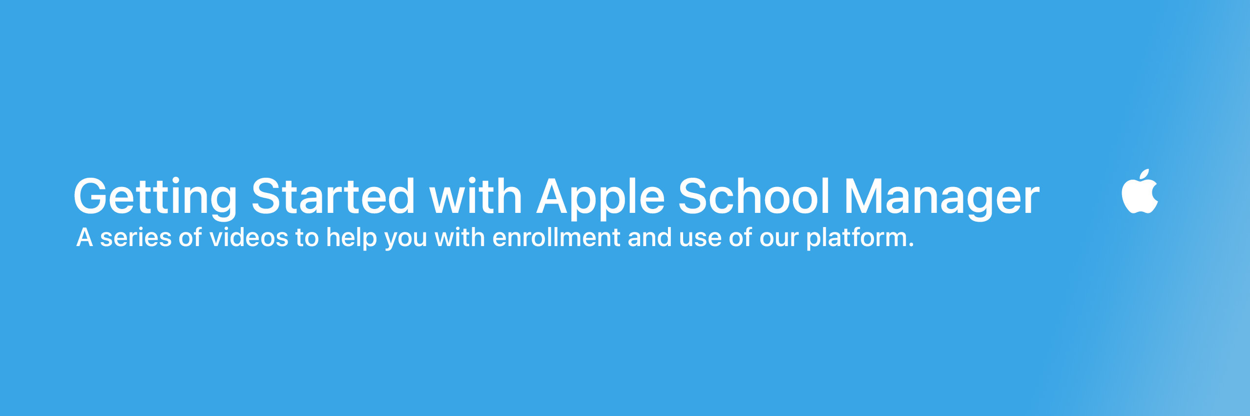 Getting Started with Apple School Manager (2021)