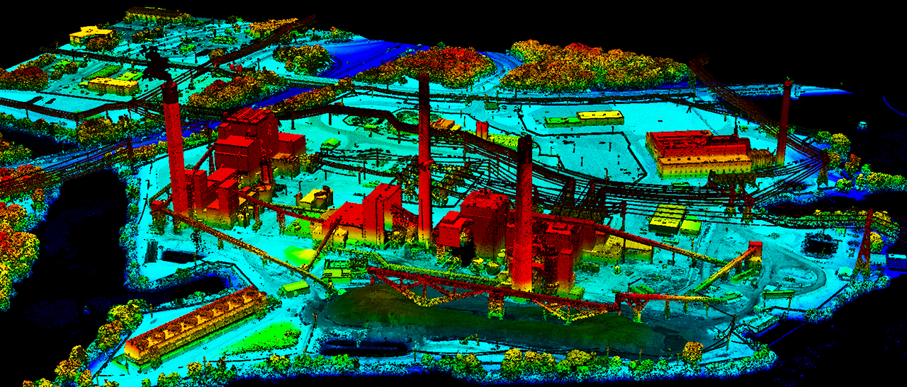 High-density point cloud (power lines)