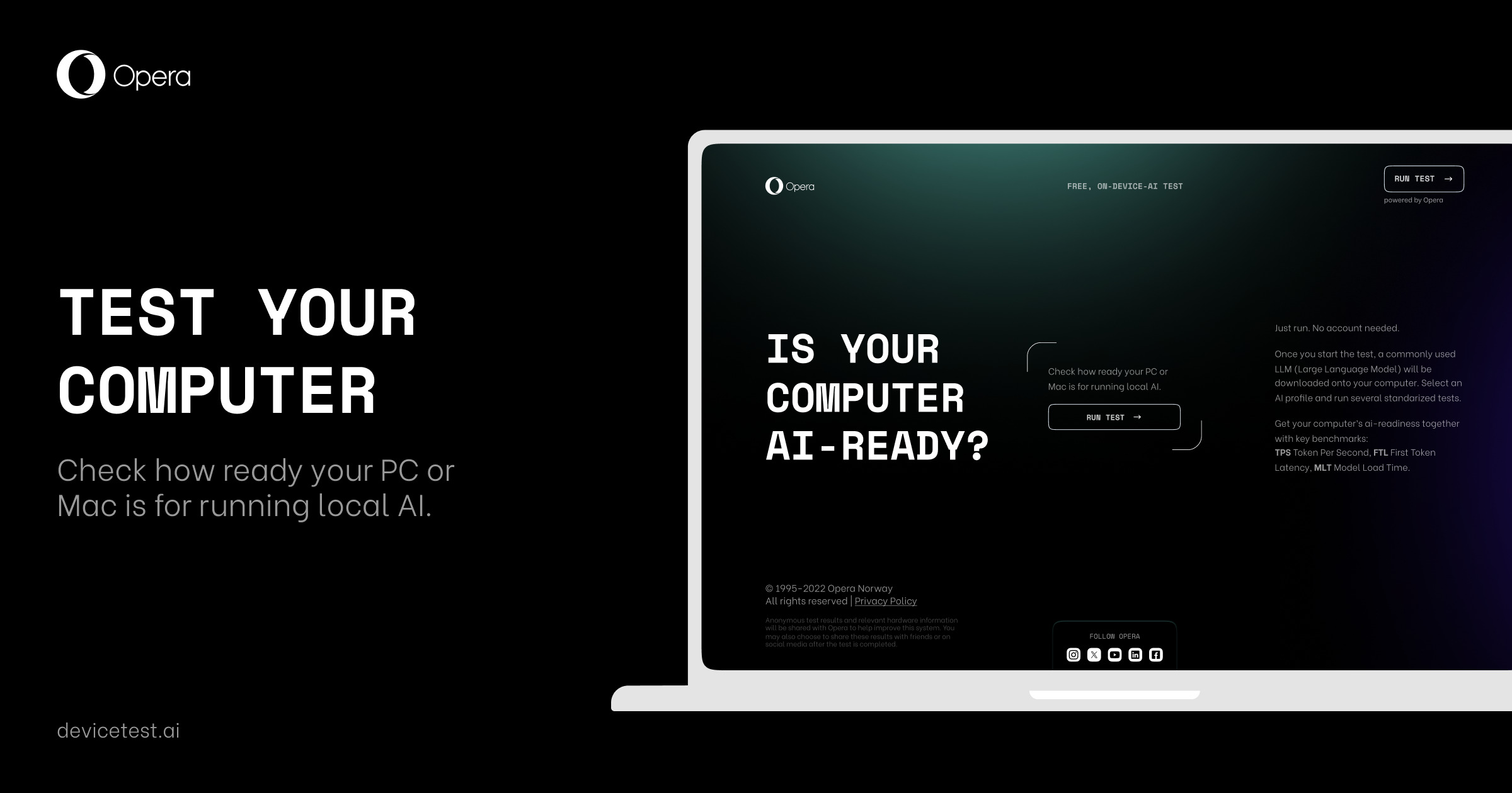 Test your AI readiness with Opera’s new device benchmark tool