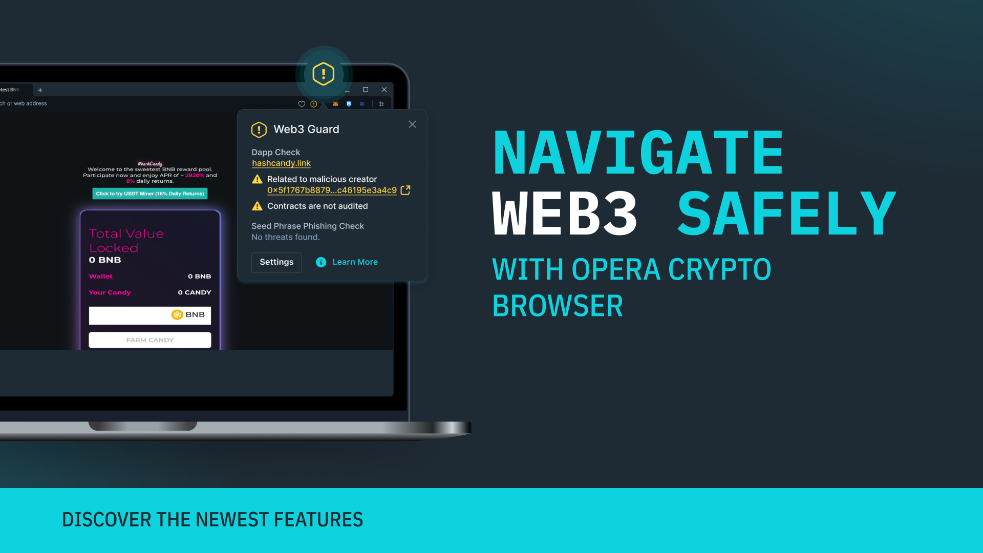 Opera Crypto Browser now with Web3 Guard.