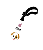 Identyfikator Apple dla psa przewodnika z emoji psa