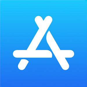 Le logo de l’App Store.