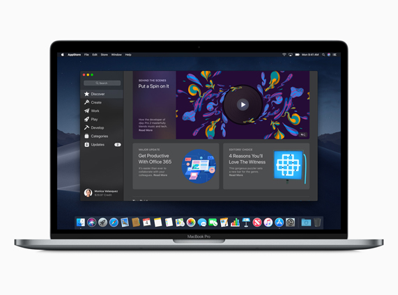 Imagen de demostración de la nueva Mac App Store