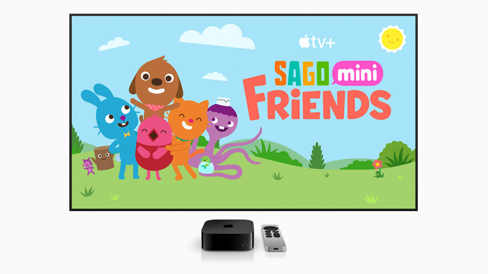 Apple TV’de Apple Original özel programı Sago Mini Friends gösteriliyor.
