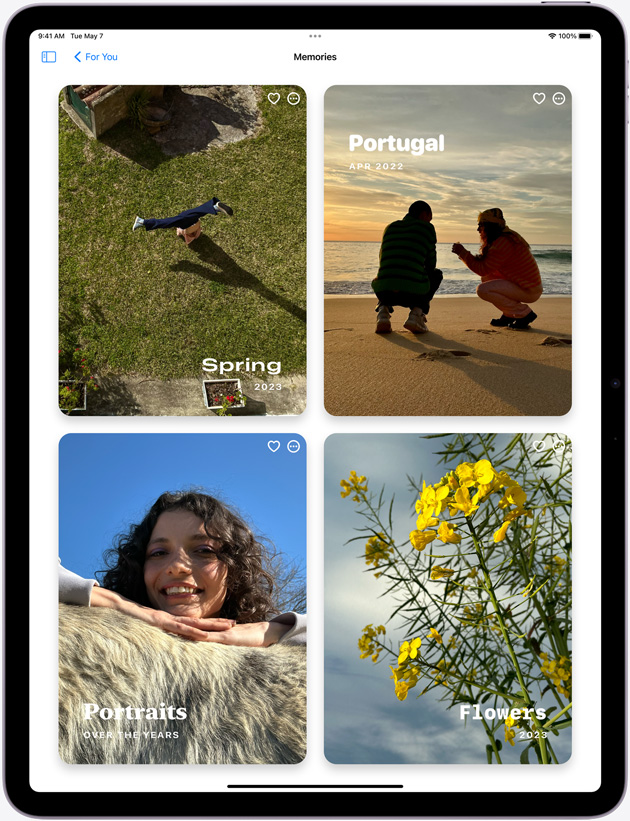 Aplicația Poze pe iPad Air