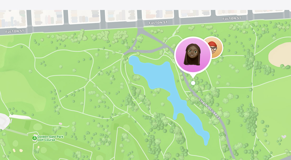 A Lokátor app a felhasználó barátainak helyzetét mutatja egy térképen.