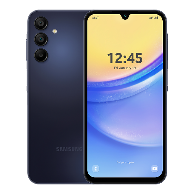 Samsung Galaxy A15 5G - Blue Black  (Product view 1)
