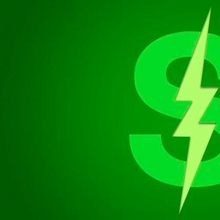 Illustration of a dollar sign with an electric bolt through the center