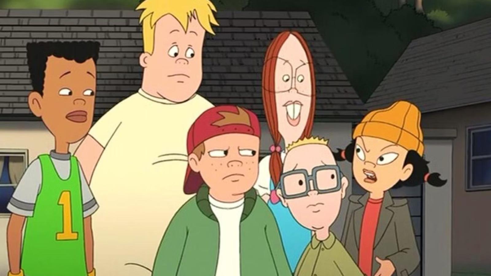T.J., Mikey and the characters of Recess.