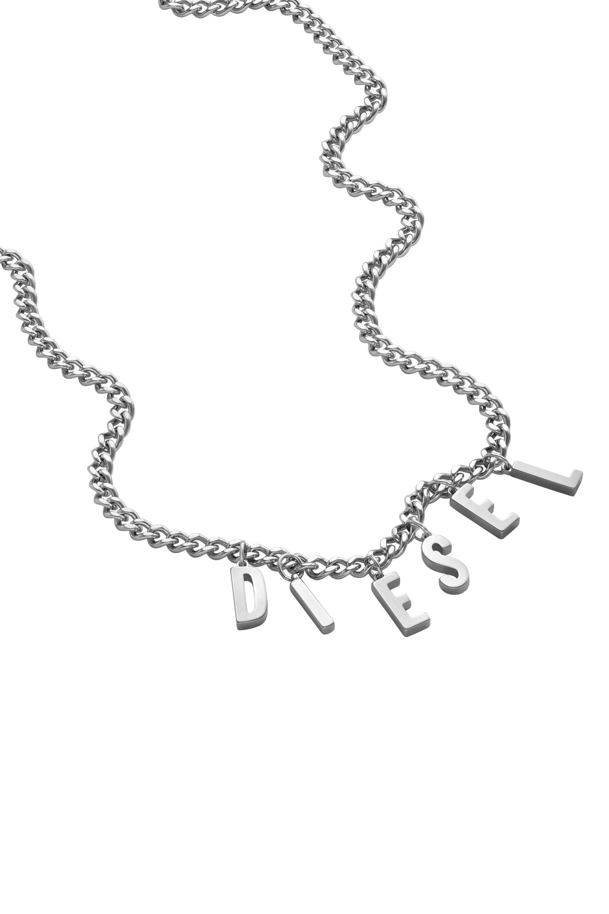 Diesel - DX1494, Unisex Stainless steel chain necklace in シルバー - Image 1