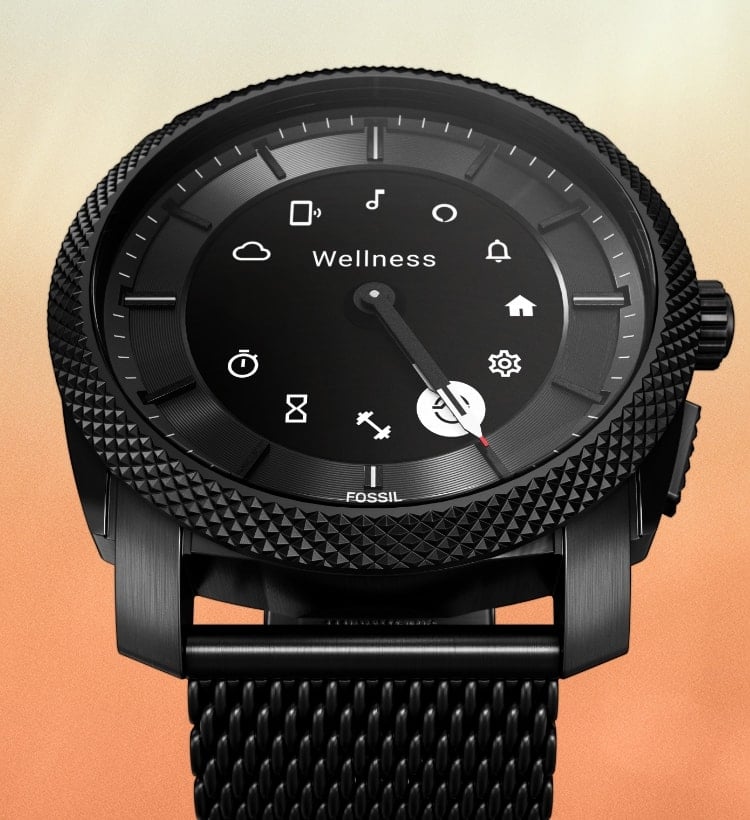 The black Gen 6 Hybrid smartwatch.