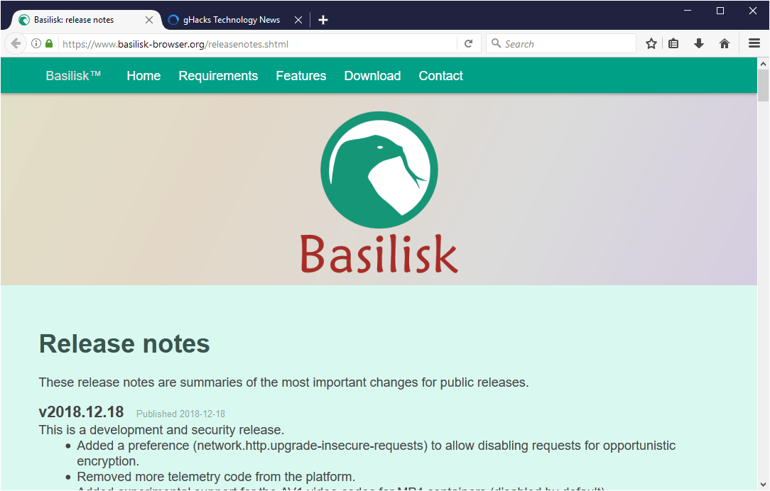 basilisk browser webextensions