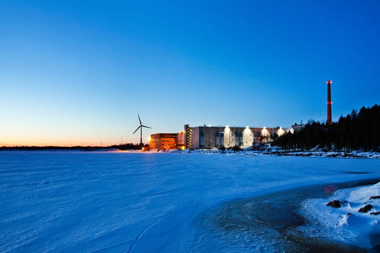 Our data center in Hamina, Finland, which was formerly an abandoned paper mill.