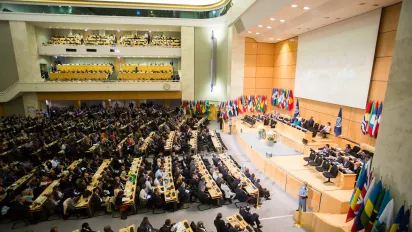 UN assembly hall - ILC plenary