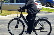 Person riding the CGO 800S e-Bike