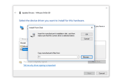 Screenshot of the Update Driver Wizard in Windows 10
