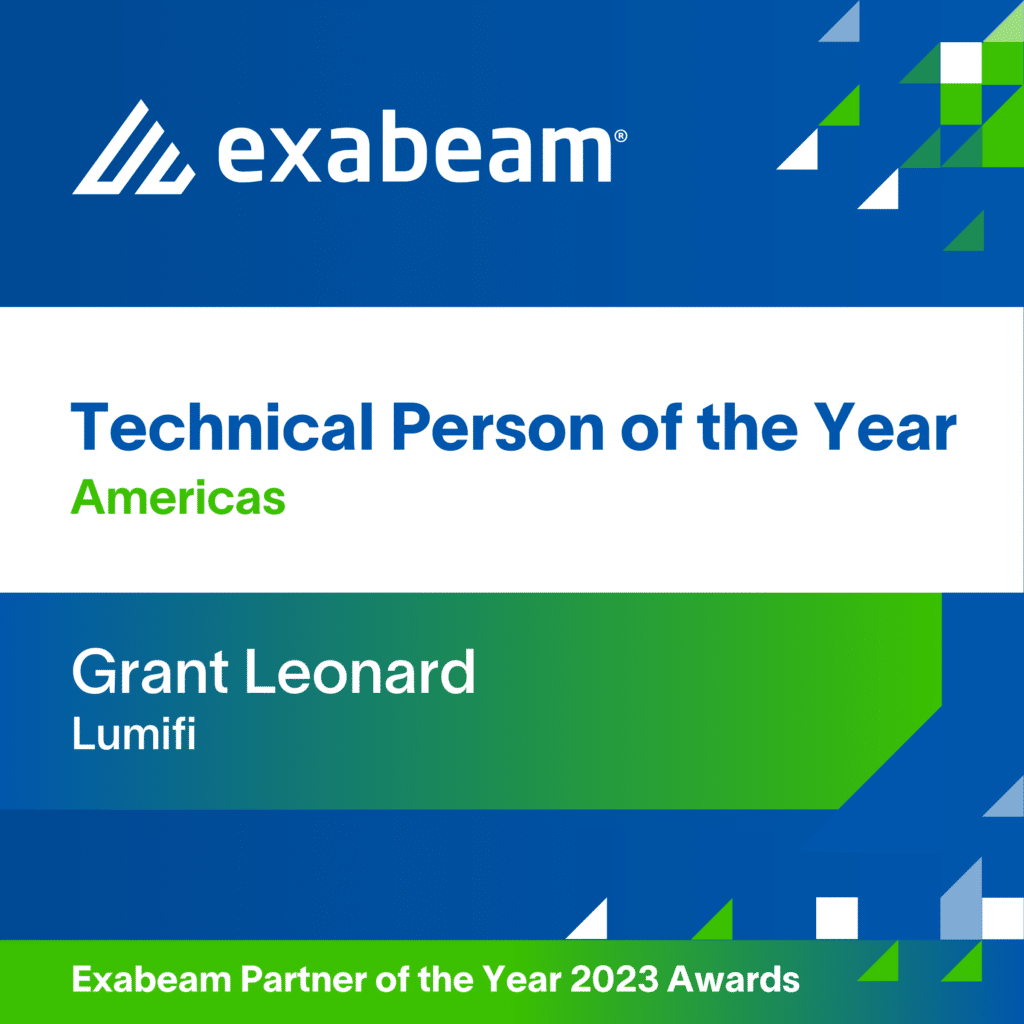 Grant Leonard, Lumifi - Technical Person of the Year - AMERICAS