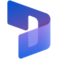 A logo in shape of character d in blue color