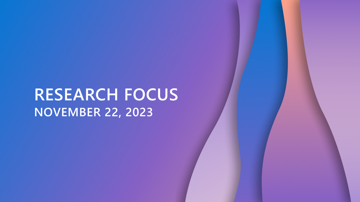 Research Focus: November 22, 2023 on a gradient patterned background