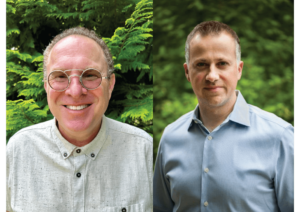 Portrait photos of Kaplan and Barrett that have been joined together in a composite image.