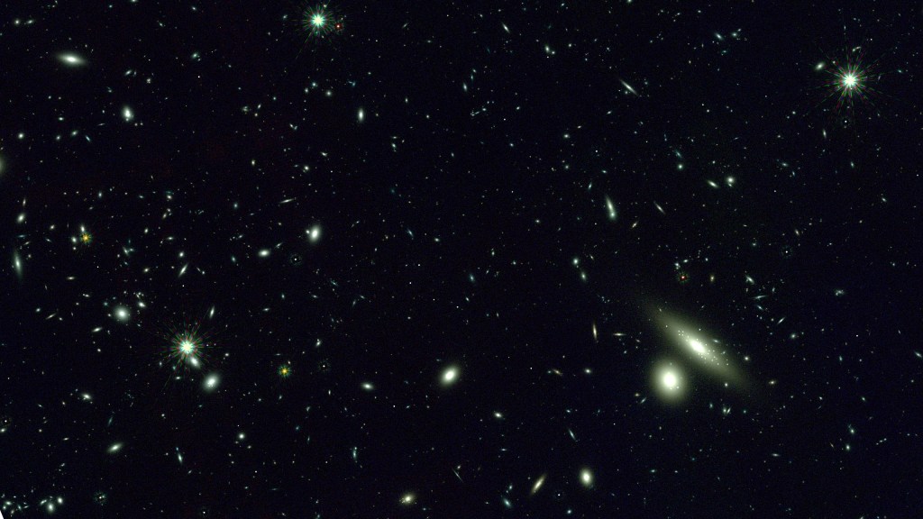 Simulated Roman image full of synthetic galaxies