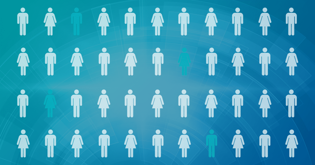 image of rows of men and women icons seq101 understand rare disease