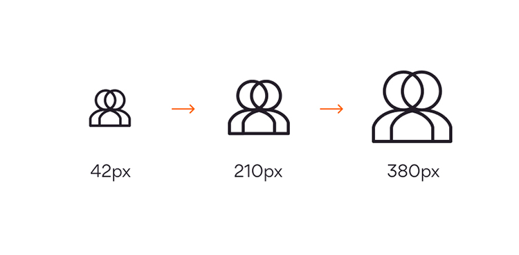 Persistent Icons guideline – Scaling