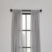 Manor Luxe, Adalyn Semi Sheer Rod Pocket Curtain 54 by 84-Inch, Single Panel