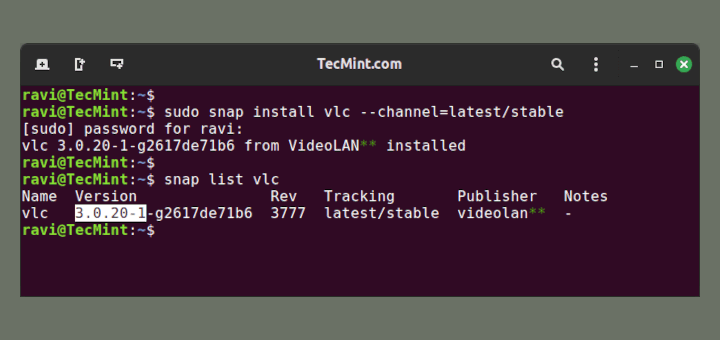 Install Particular Versions of Packages with Snap