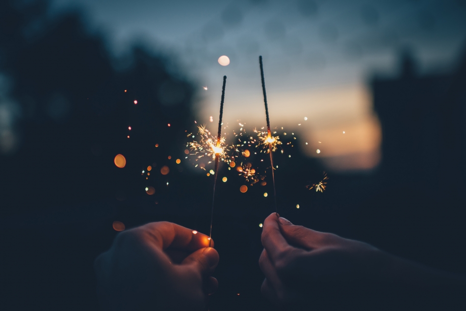 New Year's sparklers