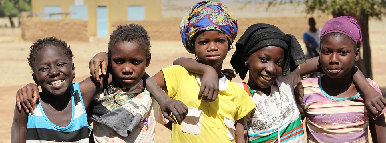 Ten-year-old girls in Burkina Faso. 