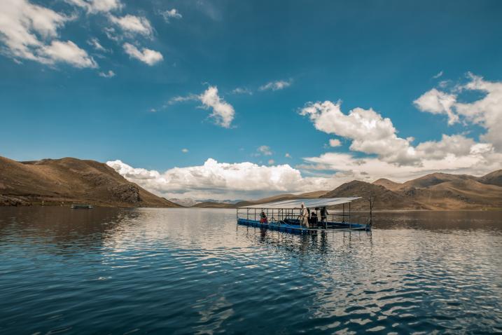 Floating solar panels in Peru