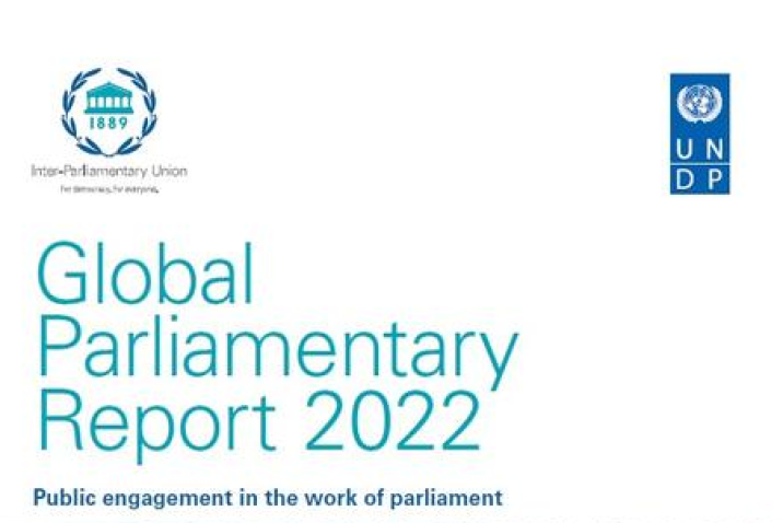 Cover image for the global parliamentary report 2022