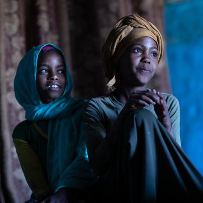 When Magfira Kemsur (L) learned that her best friend Mekiya Mude (R) was about to undergo female circumcision, she alerted the authorities, who intervened. Mekiya says that Magfira is her rescuer. UNICEF Ethiopia/2020/Mulugeta Ayene