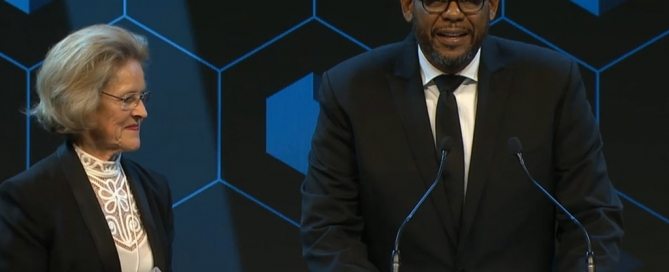 Photo: UN agency envoy Forest Whitaker honoured at the 47th World Economic Forum Annual Meeting in Davos, Switzerland.